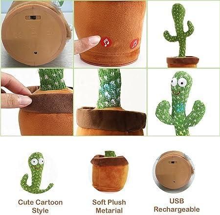 LED Musical Dancing & Mimicry Cactus Toy so Funny