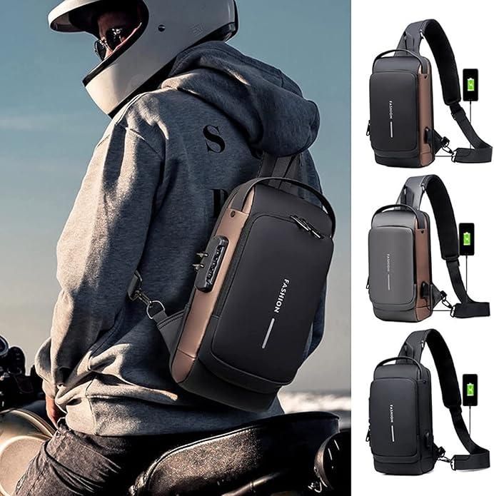 Sling Bag for Men & Women With charger