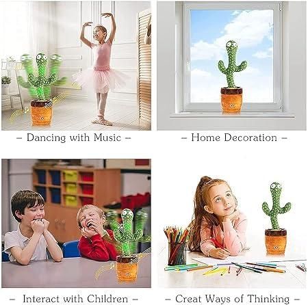 LED Musical Dancing & Mimicry Cactus Toy so Funny